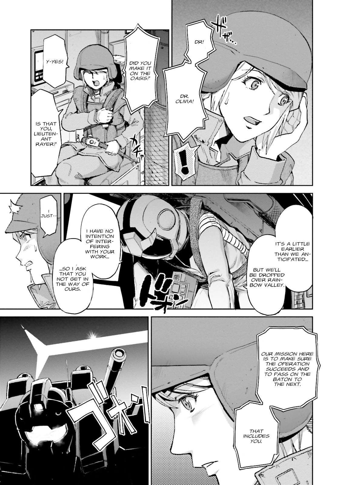 Mobile Suit Gundam Ground Zero - Rise From The Ashes - Vol.1 Chapter 1: Moving Out