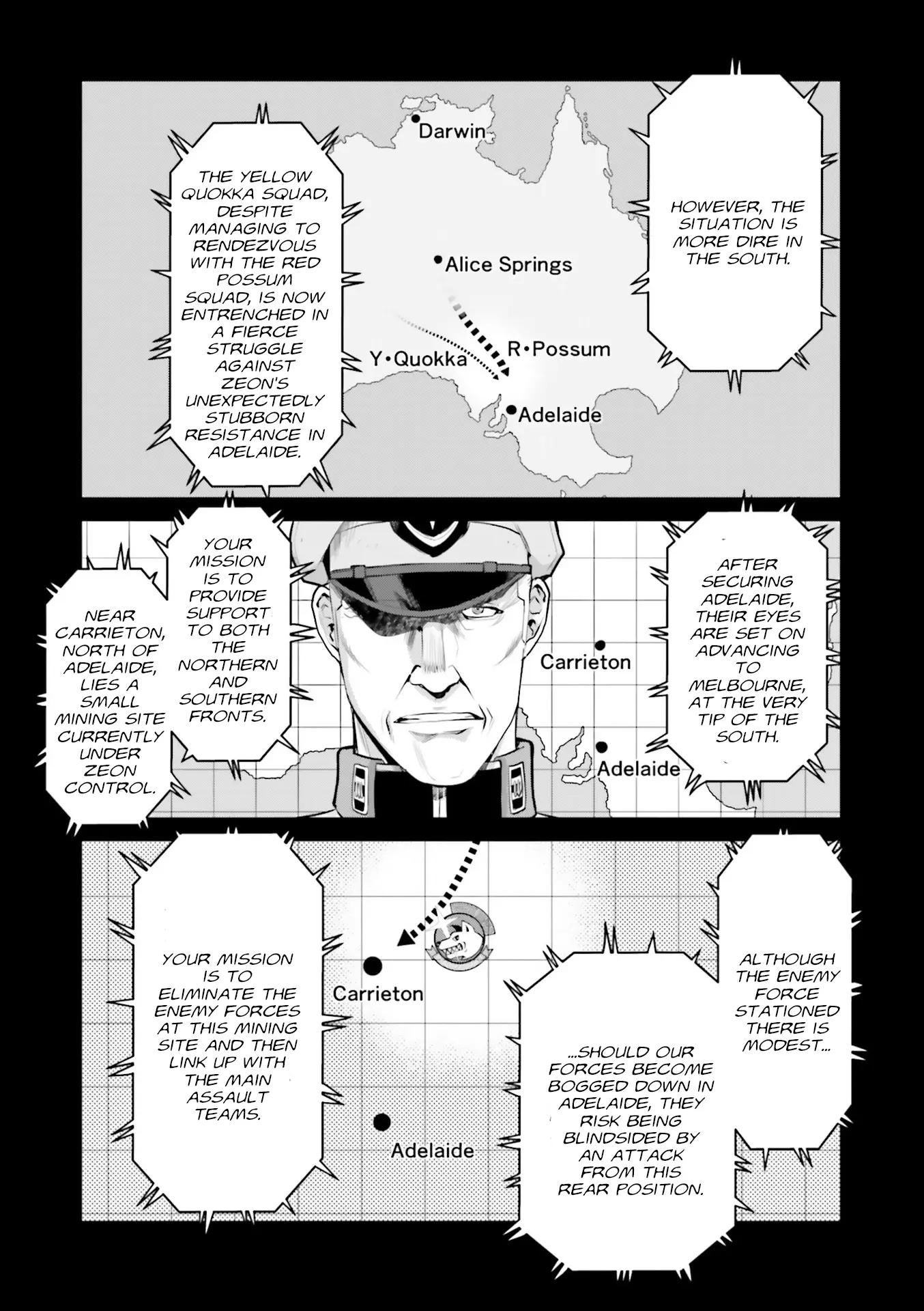 Mobile Suit Gundam Ground Zero - Rise From The Ashes - Vol.2 Chapter 8: Battle For Carrieton