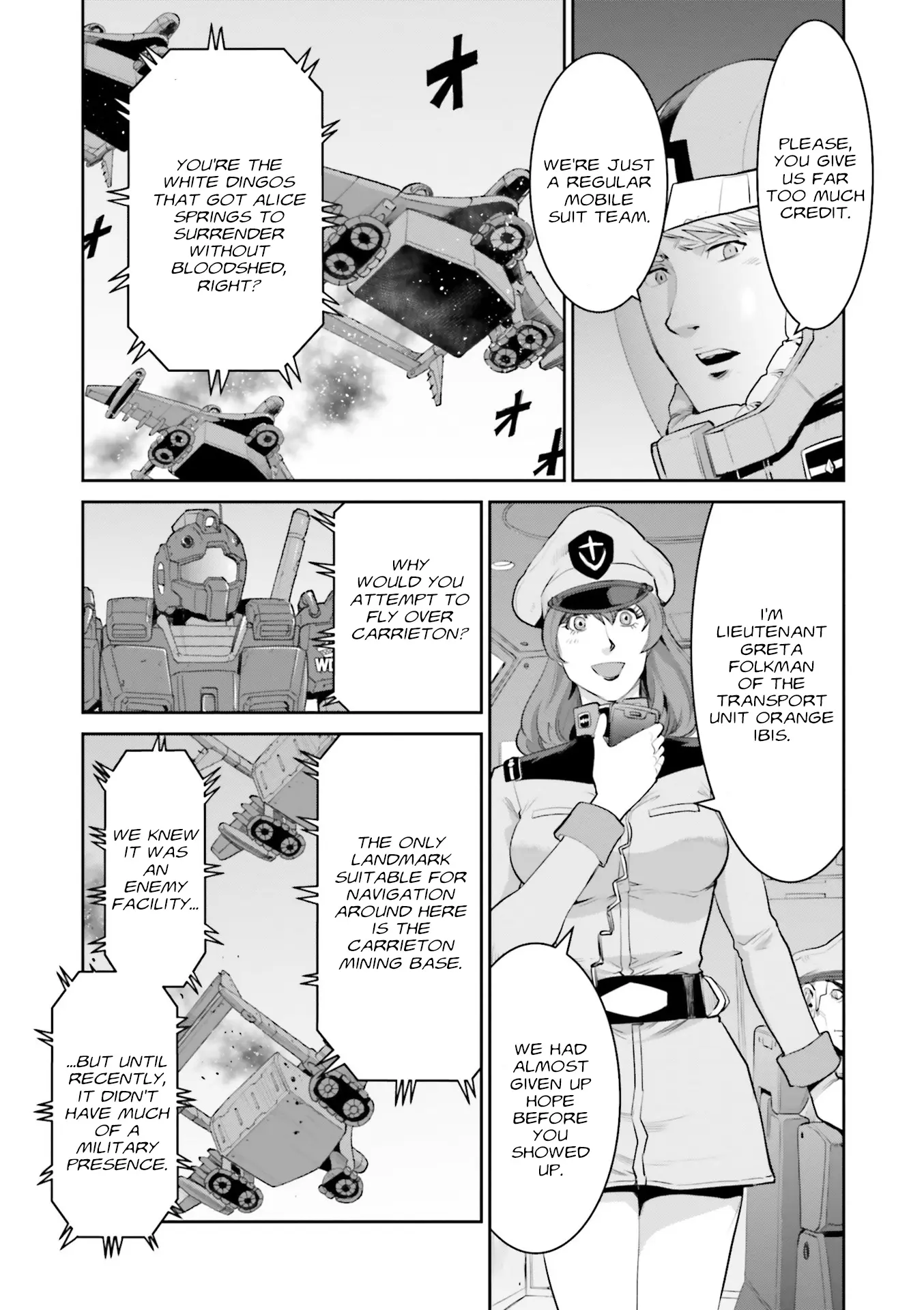 Mobile Suit Gundam Ground Zero - Rise From The Ashes - Vol.2 Chapter 8: Battle For Carrieton