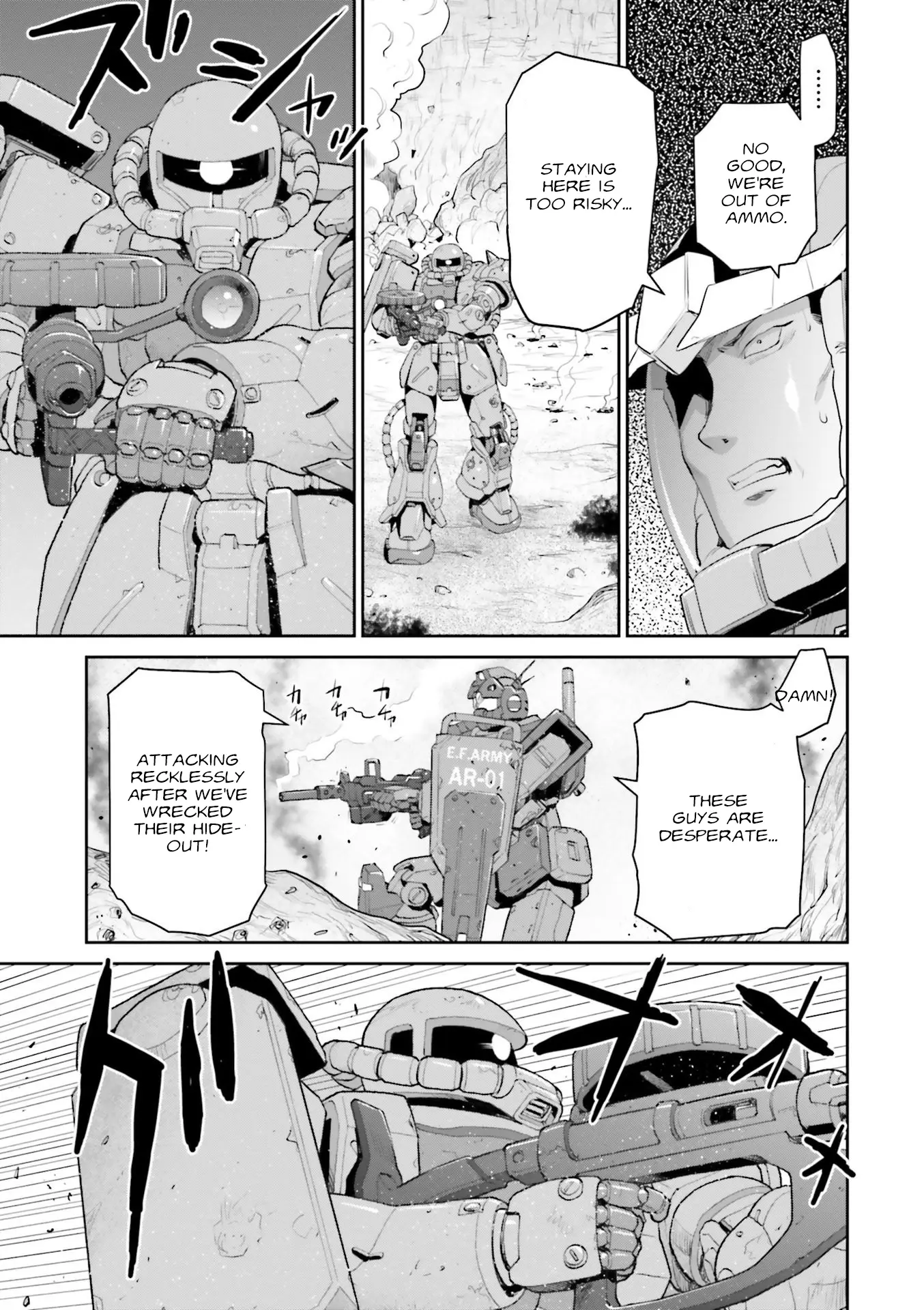 Mobile Suit Gundam Ground Zero - Rise From The Ashes - Vol.2 Chapter 8: Battle For Carrieton