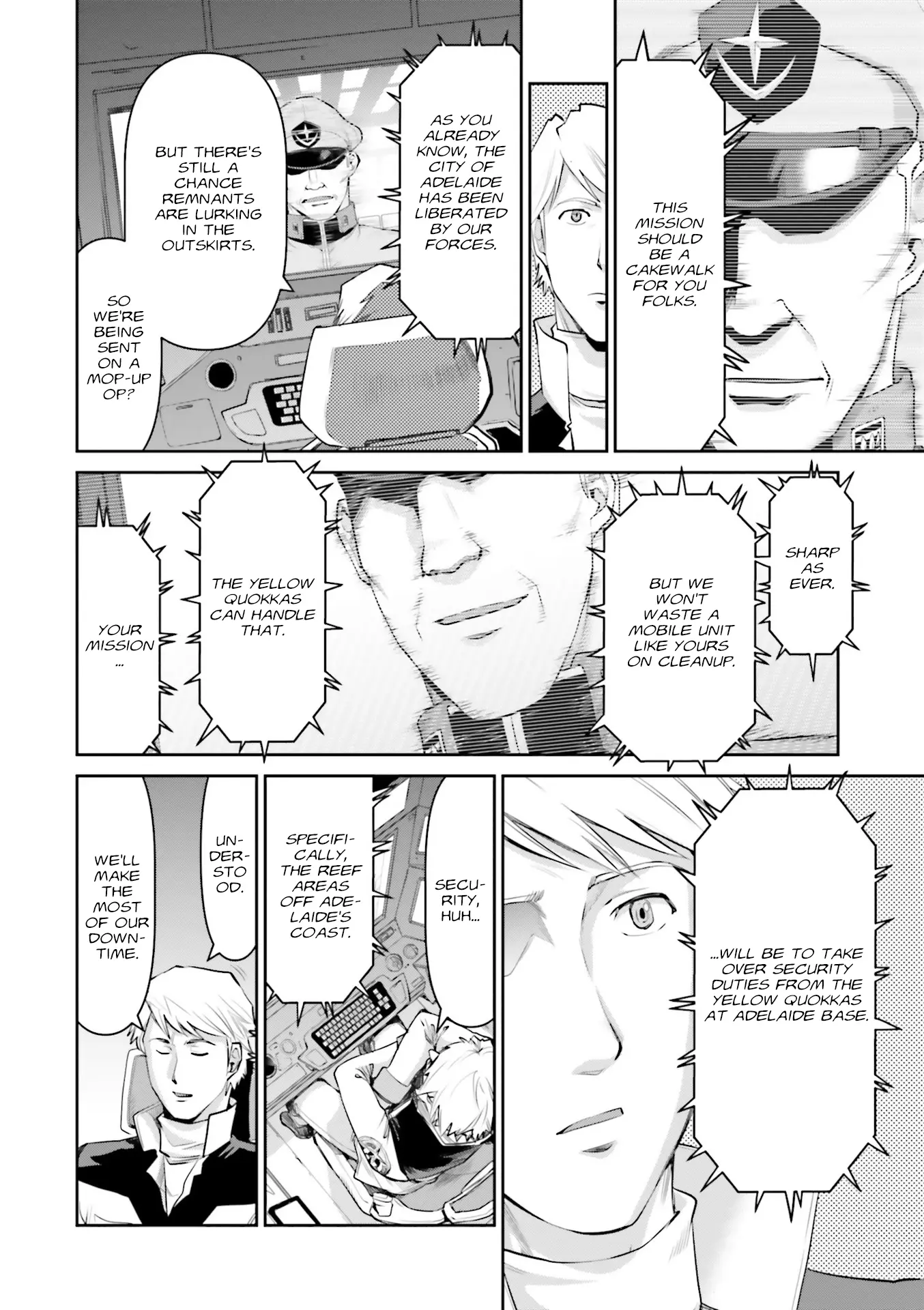 Mobile Suit Gundam Ground Zero - Rise From The Ashes - Vol.2 Chapter 9: Transport Operation