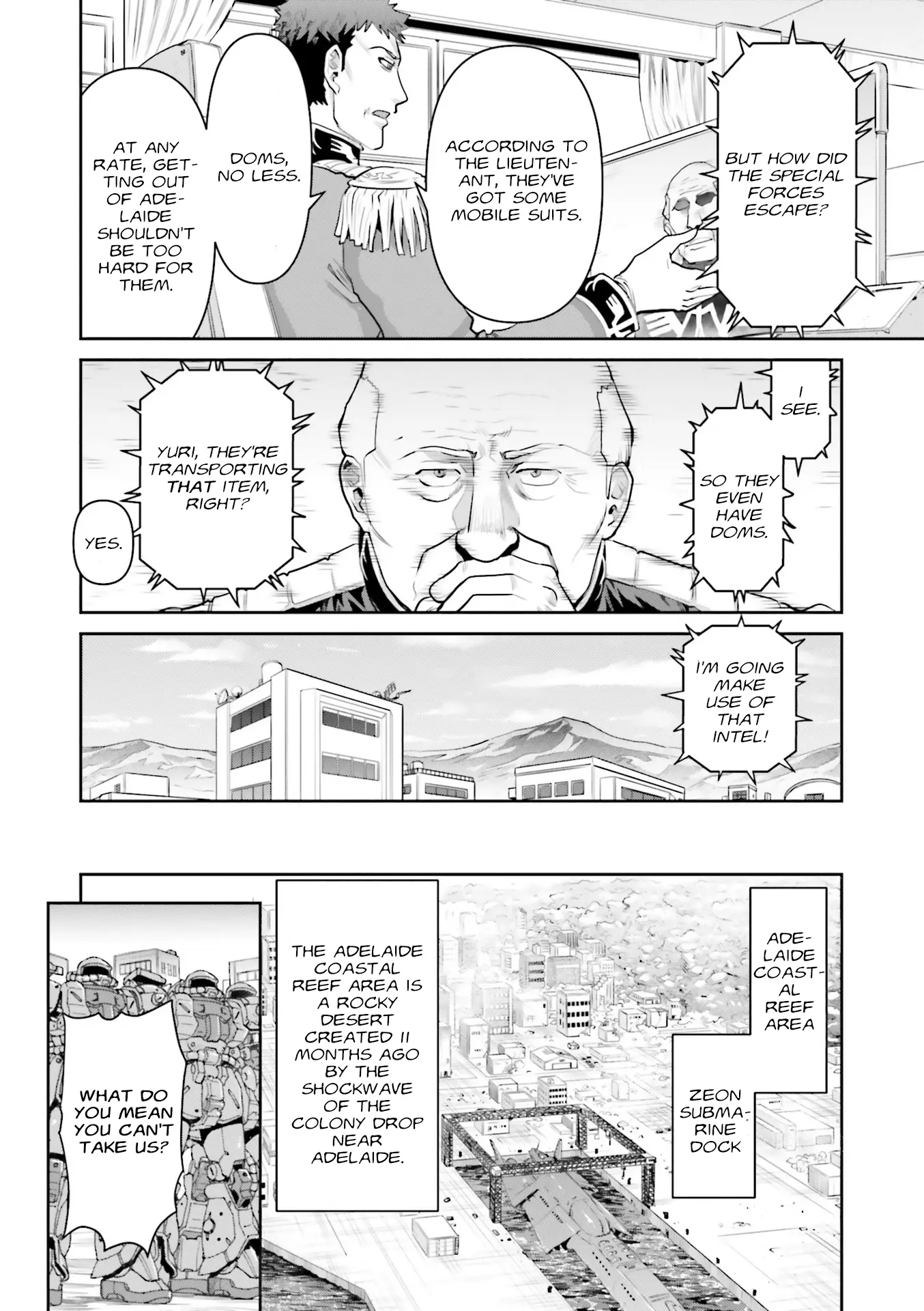 Mobile Suit Gundam Ground Zero - Rise From The Ashes - Vol.2 Chapter 9: Transport Operation