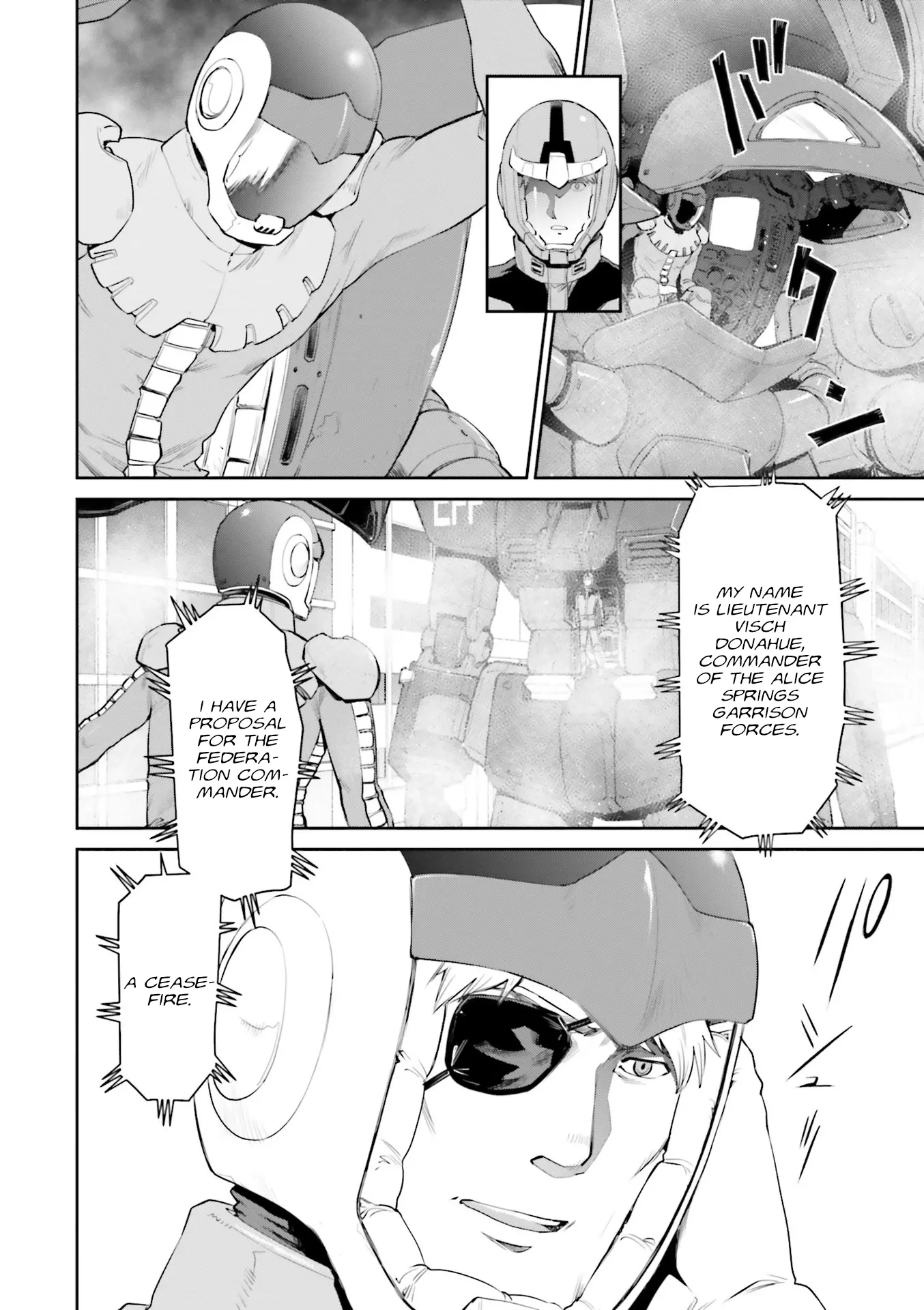 Mobile Suit Gundam Ground Zero - Rise From The Ashes - Vol.2 Chapter 5: Negotiations