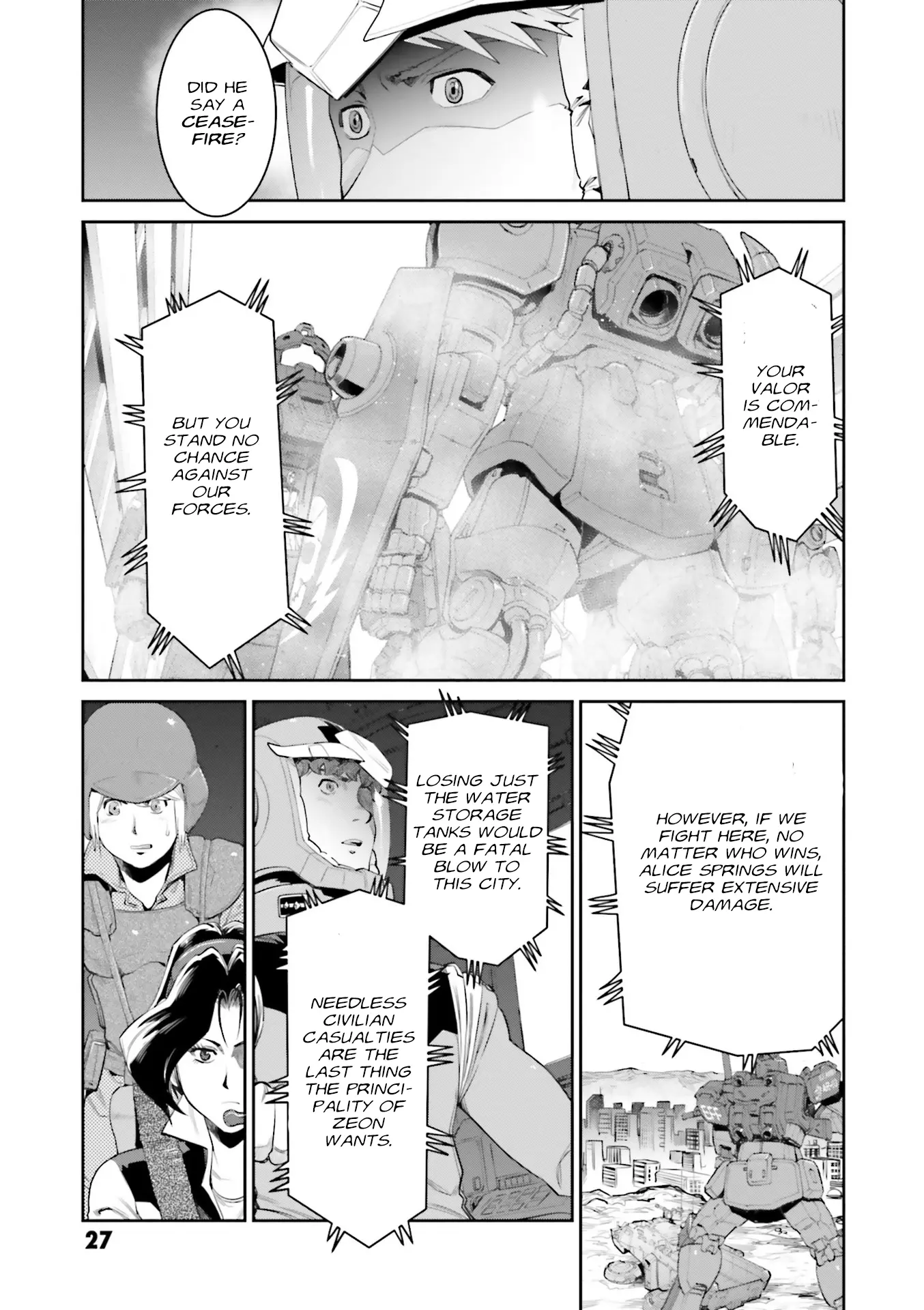 Mobile Suit Gundam Ground Zero - Rise From The Ashes - Vol.2 Chapter 5: Negotiations