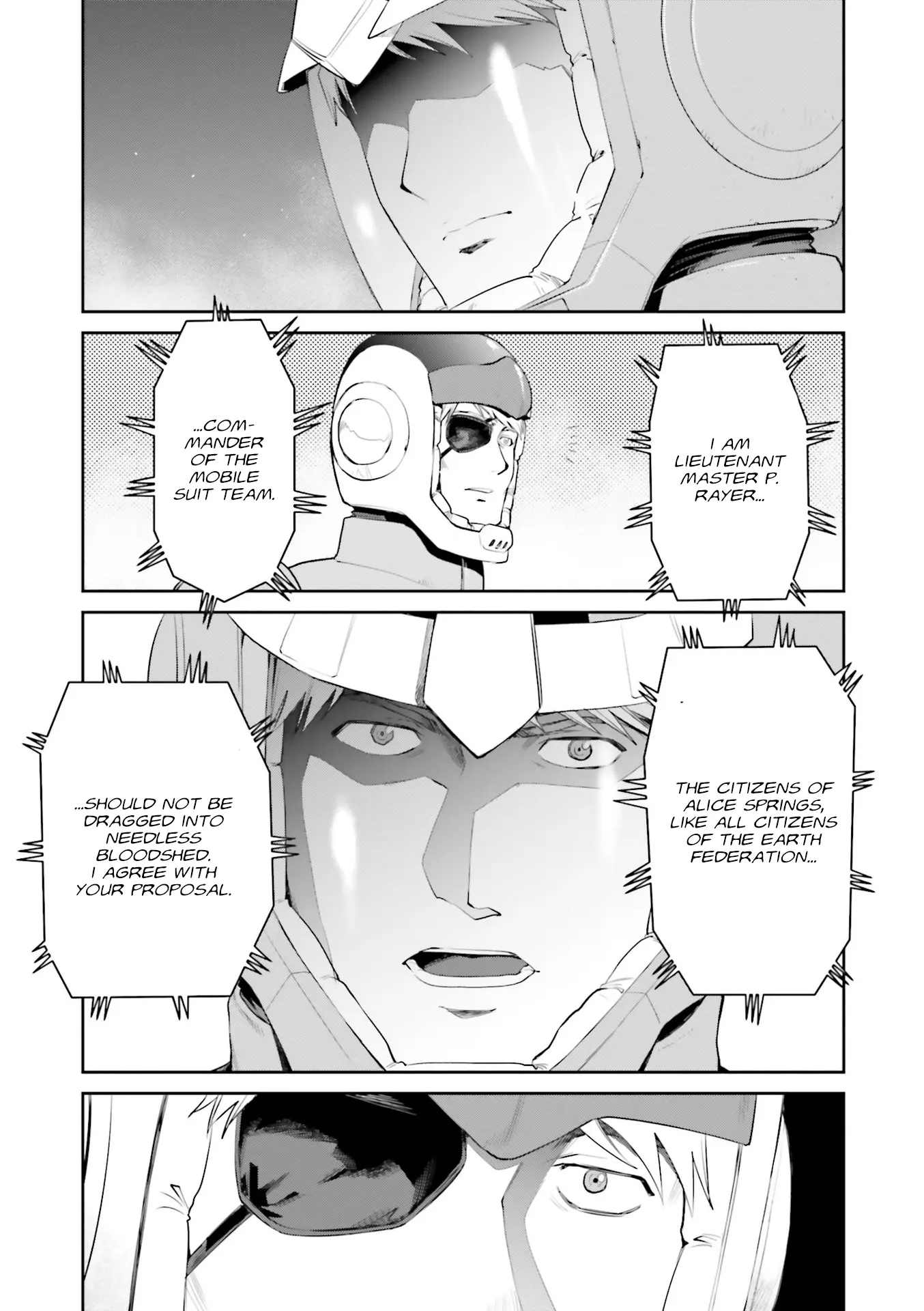 Mobile Suit Gundam Ground Zero - Rise From The Ashes - Vol.2 Chapter 5: Negotiations