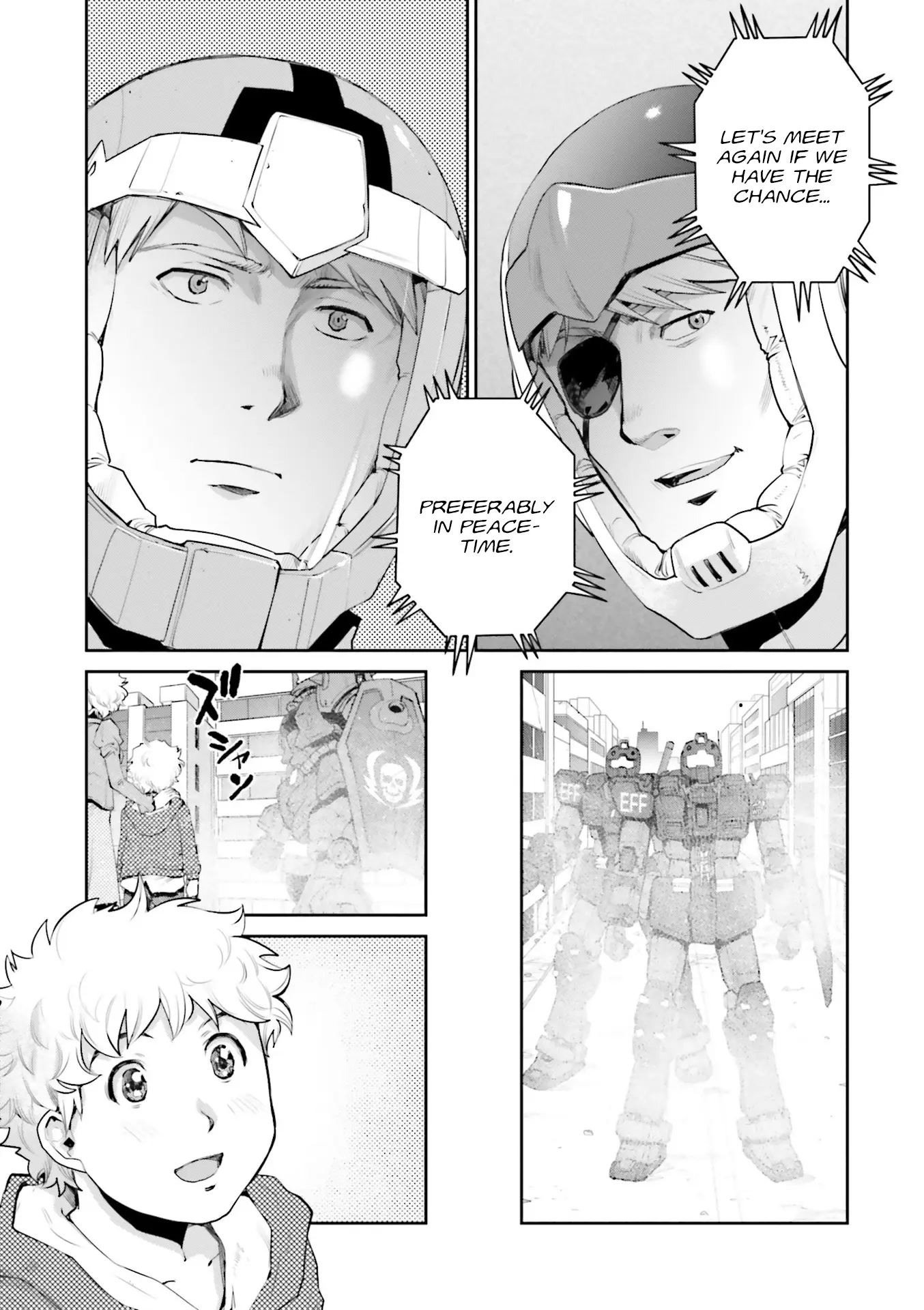 Mobile Suit Gundam Ground Zero - Rise From The Ashes - Vol.2 Chapter 5: Negotiations