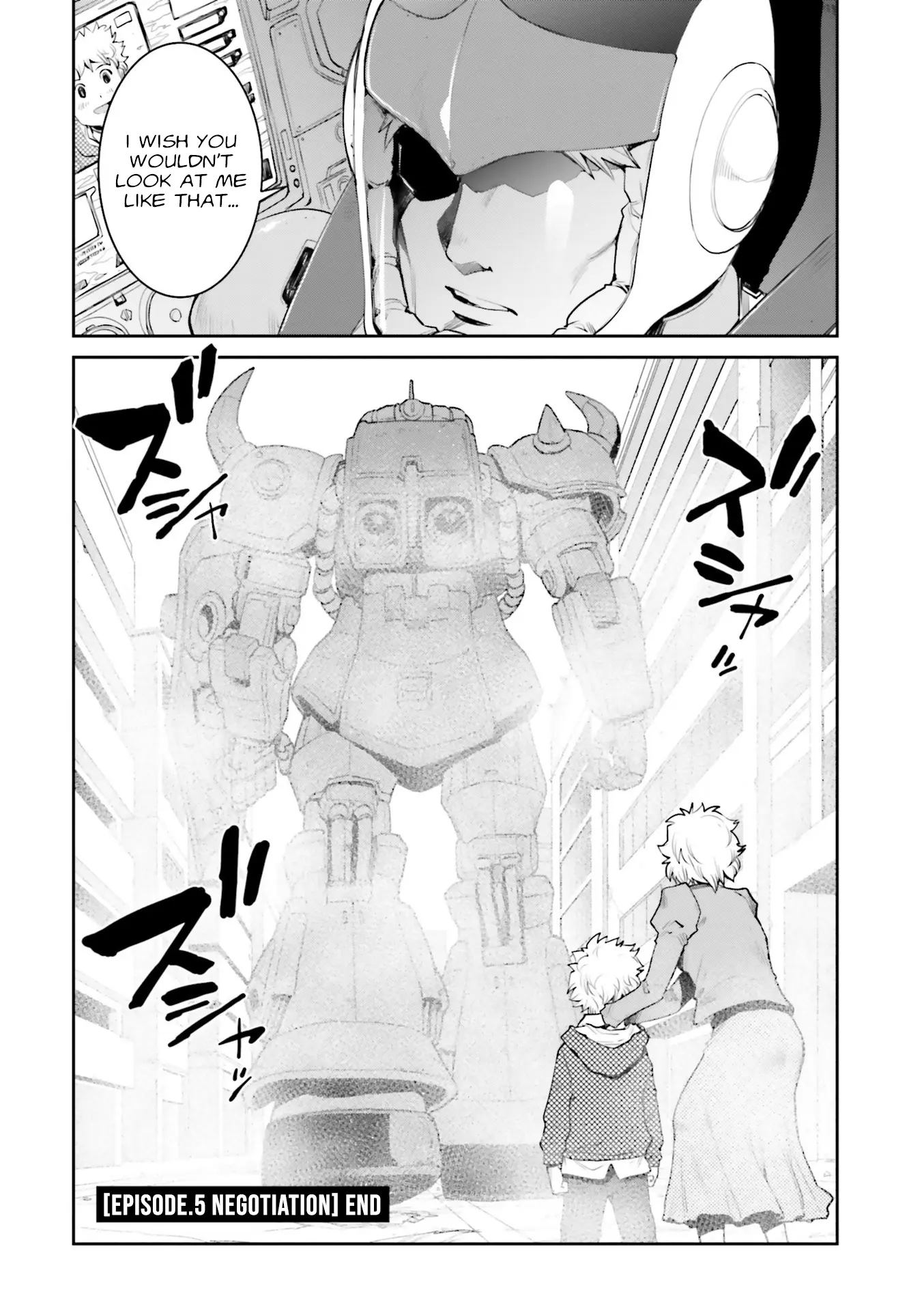 Mobile Suit Gundam Ground Zero - Rise From The Ashes - Vol.2 Chapter 5: Negotiations