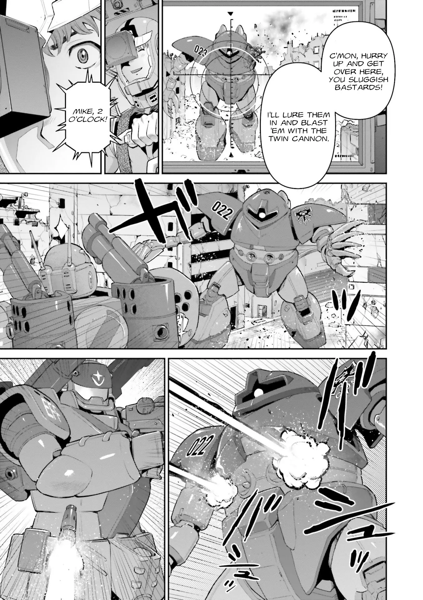 Mobile Suit Gundam Ground Zero - Rise From The Ashes - Vol.2 Chapter 10: Matchi-Manitou Pursuit