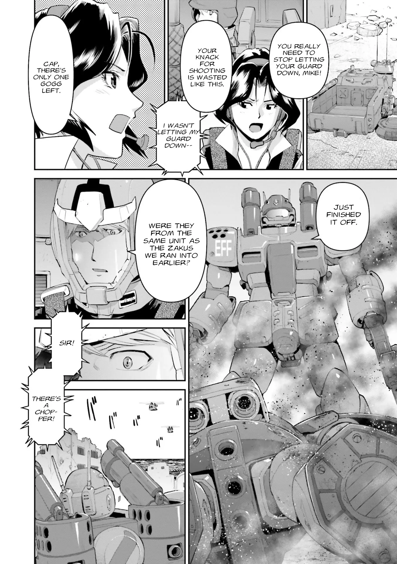 Mobile Suit Gundam Ground Zero - Rise From The Ashes - Vol.2 Chapter 10: Matchi-Manitou Pursuit