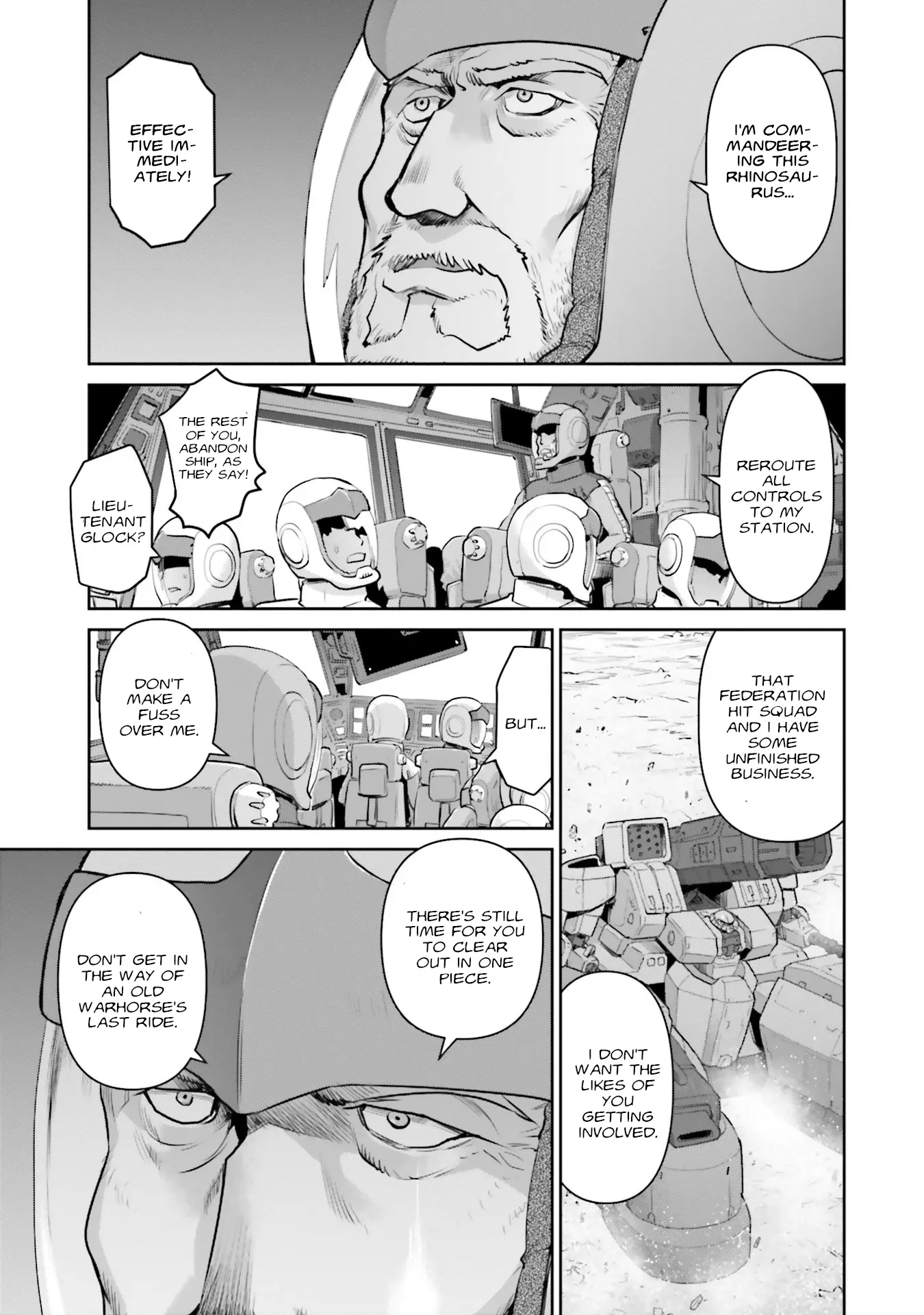 Mobile Suit Gundam Ground Zero - Rise From The Ashes - Vol.4 Chapter 19: Rhinosaurus