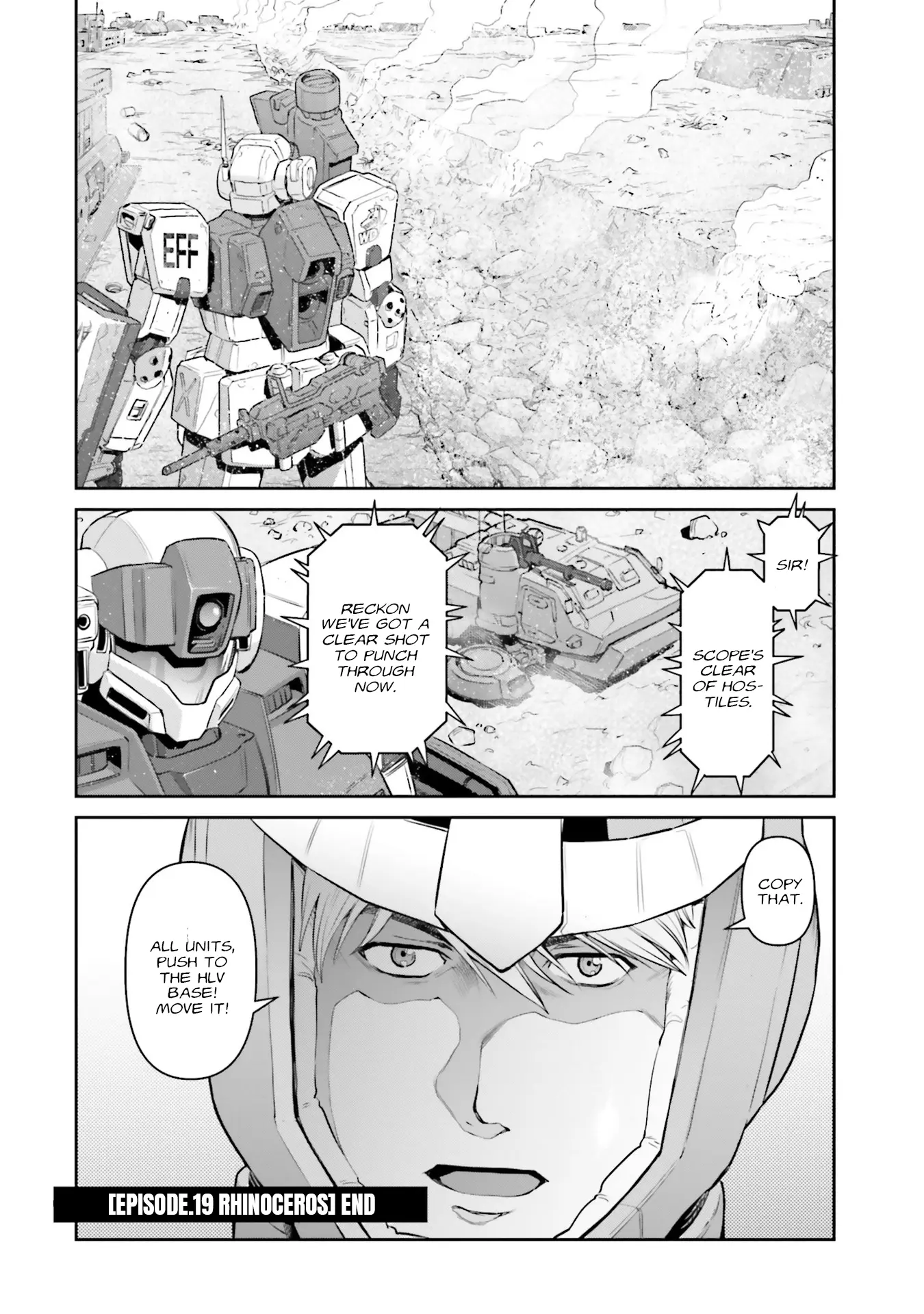 Mobile Suit Gundam Ground Zero - Rise From The Ashes - Vol.4 Chapter 19: Rhinosaurus