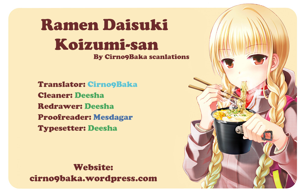 Ramen Daisuki Koizumi-San - Vol.1 Chapter 9 : Ninth Bowl: Instant Ramen