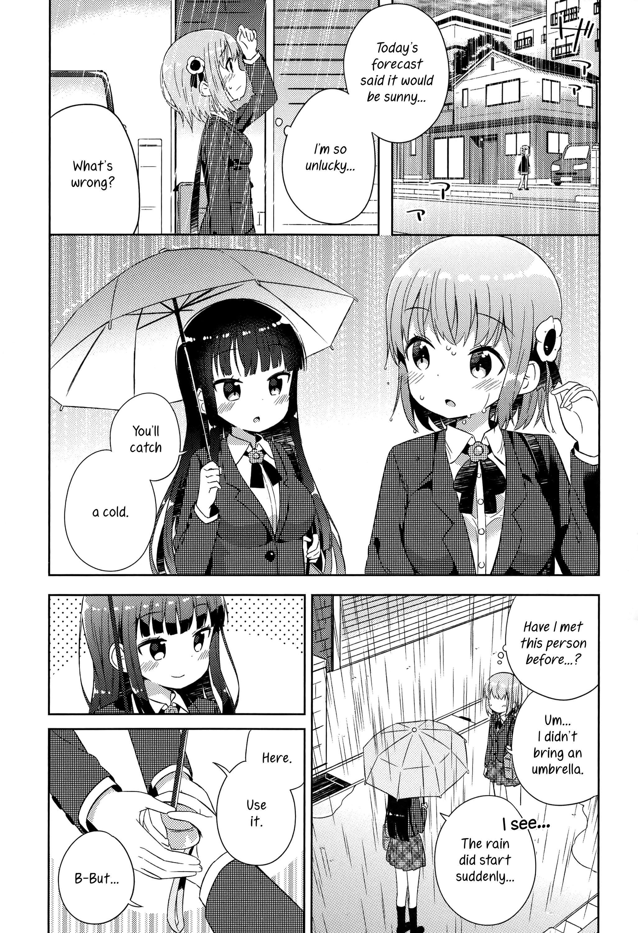 She Gets Girls Every Day. - Vol.1 Chapter 4: Rainy Day, Sharing An Umbrella.