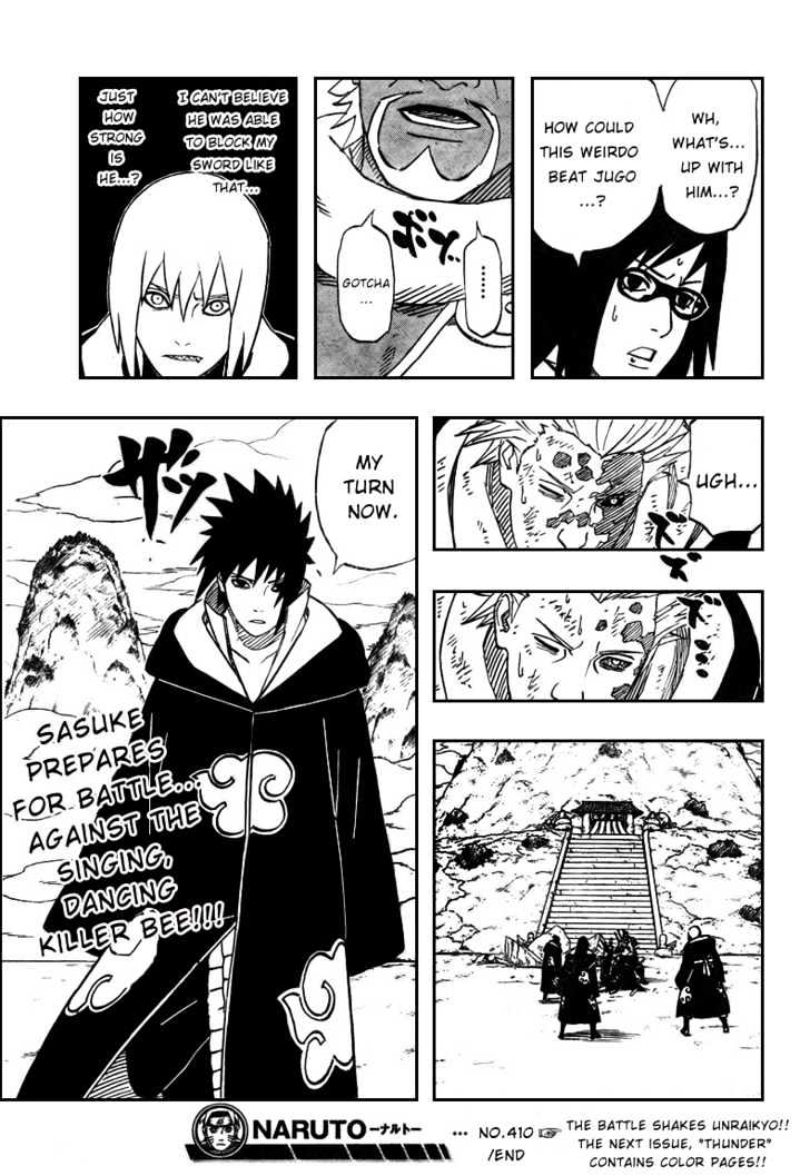 Naruto - Vol.44 Chapter 410 : Battle At Unraikyo!!