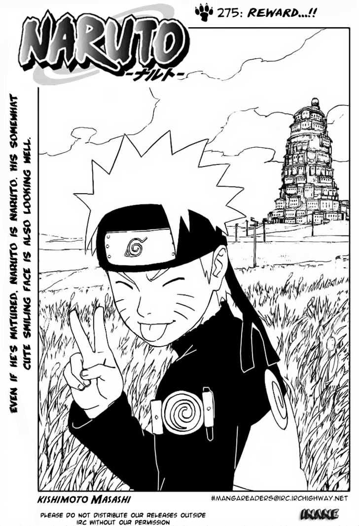 Naruto - Vol.31 Chapter 275 : Reward...!!