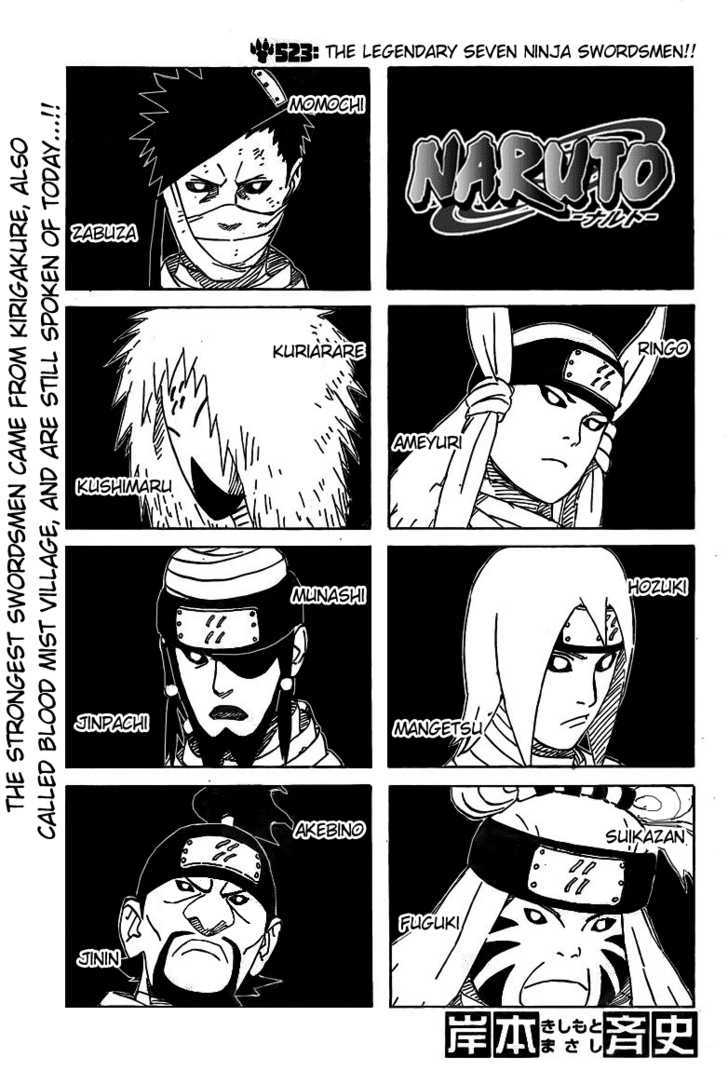 Naruto - Vol.55 Chapter 523 : The Legendary Seven Ninja Swordsmen!!