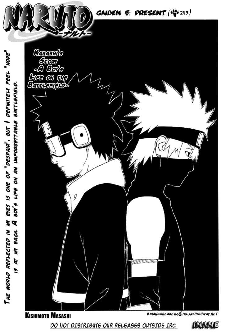 Naruto - Vol.27 Chapter 243 : Gaiden5: Present