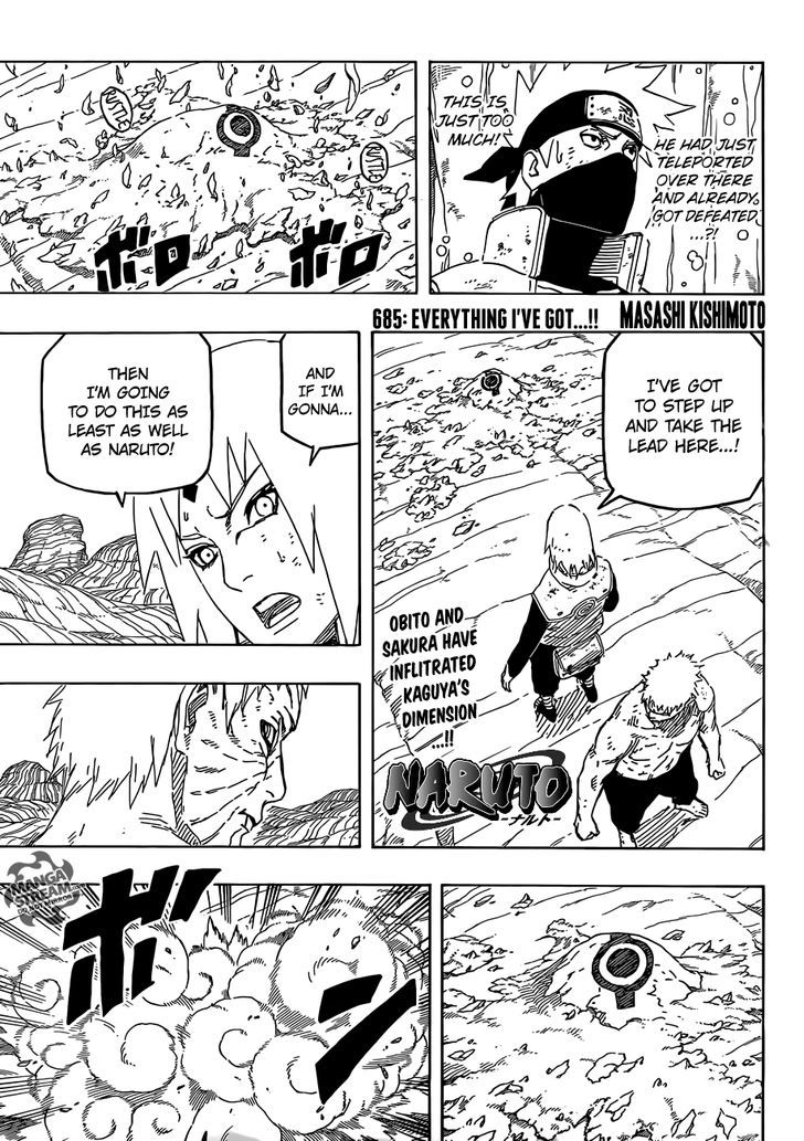 Naruto - Vol.71 Chapter 685 : Everything I've Got...!!