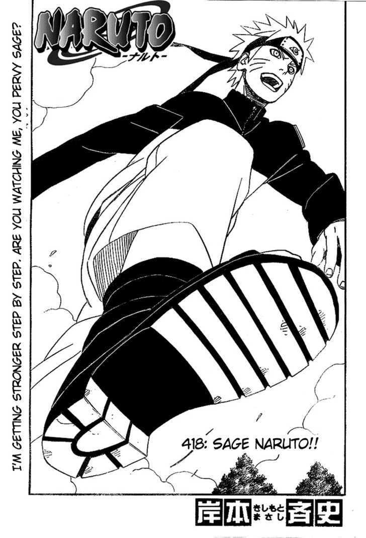 Naruto - Vol.45 Chapter 418 : Naruto, The Sage!