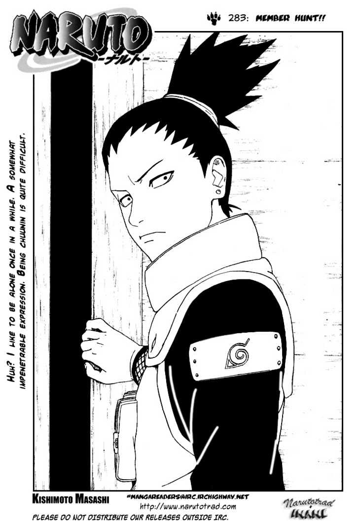 Naruto - Vol.32 Chapter 283 : Member Hunt!!