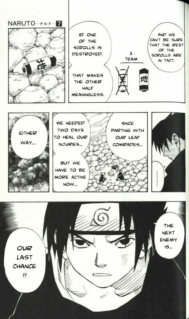 Naruto - Vol.7 Chapter 60 : Last Chance...!!