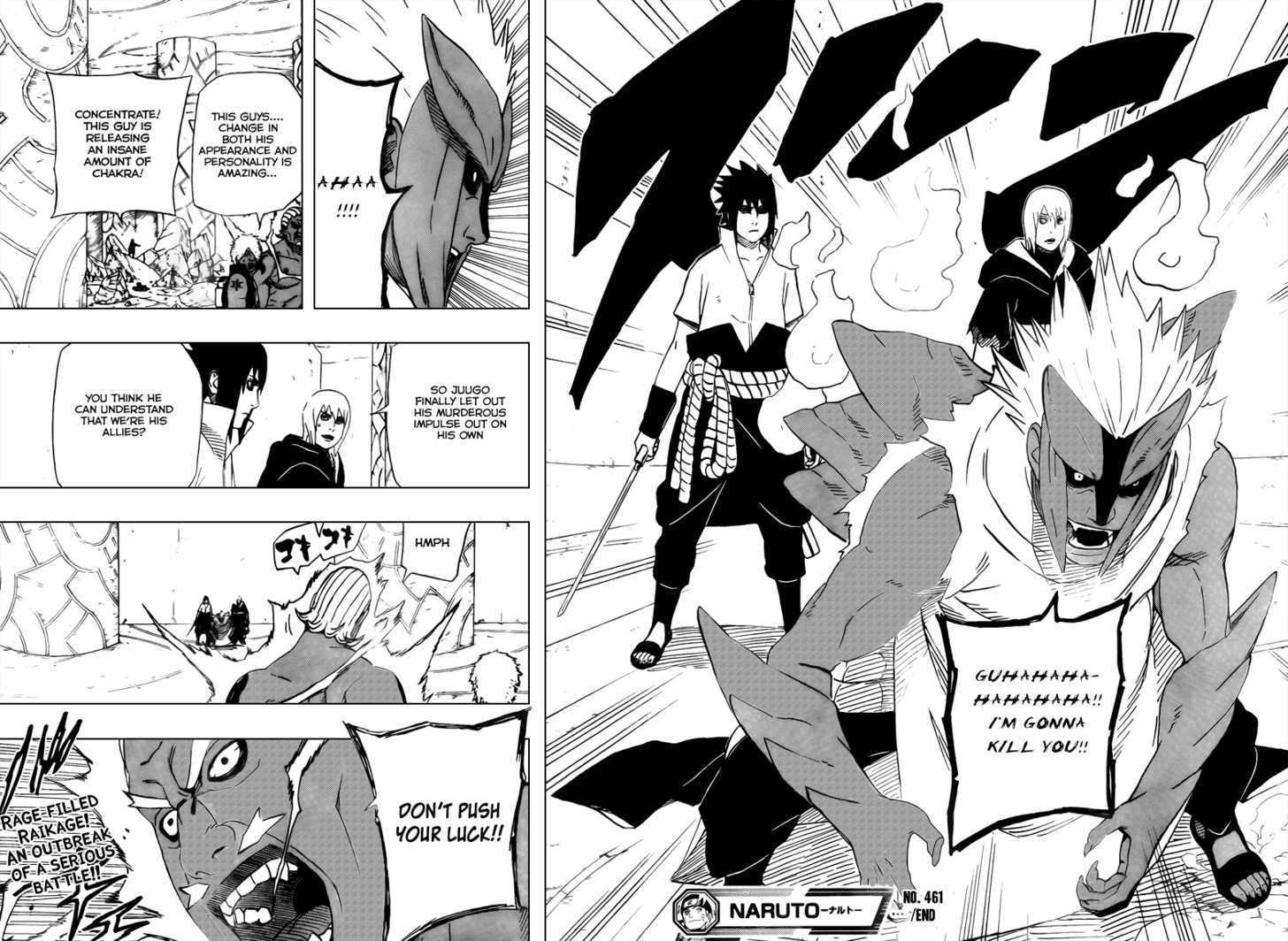 Naruto - Vol.49 Chapter 461 : Kumogakure Vs. Taka