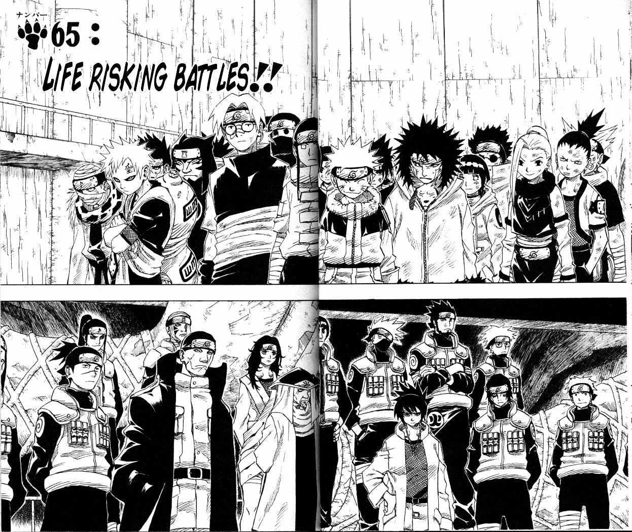 Naruto - Vol.8 Chapter 65 : Life Risking Battles!!