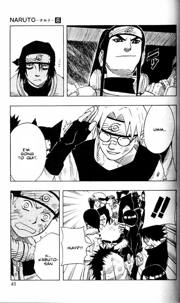 Naruto - Vol.8 Chapter 65 : Life Risking Battles!!