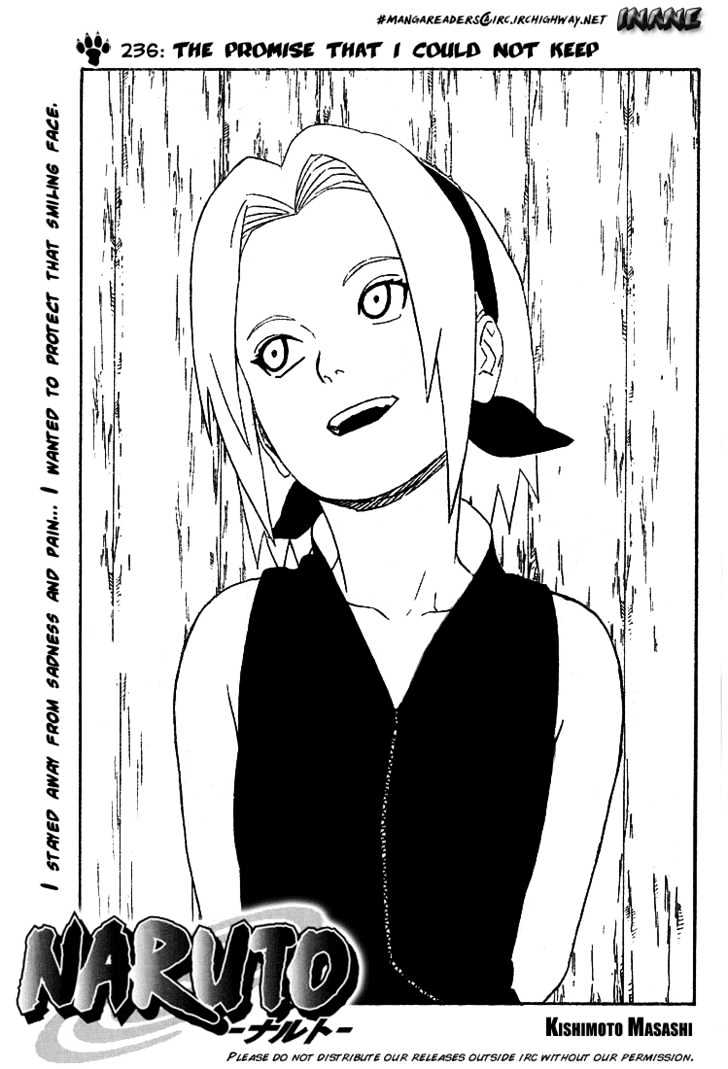 Naruto - Vol.27 Chapter 236 : The Promise That I Could Not Keep