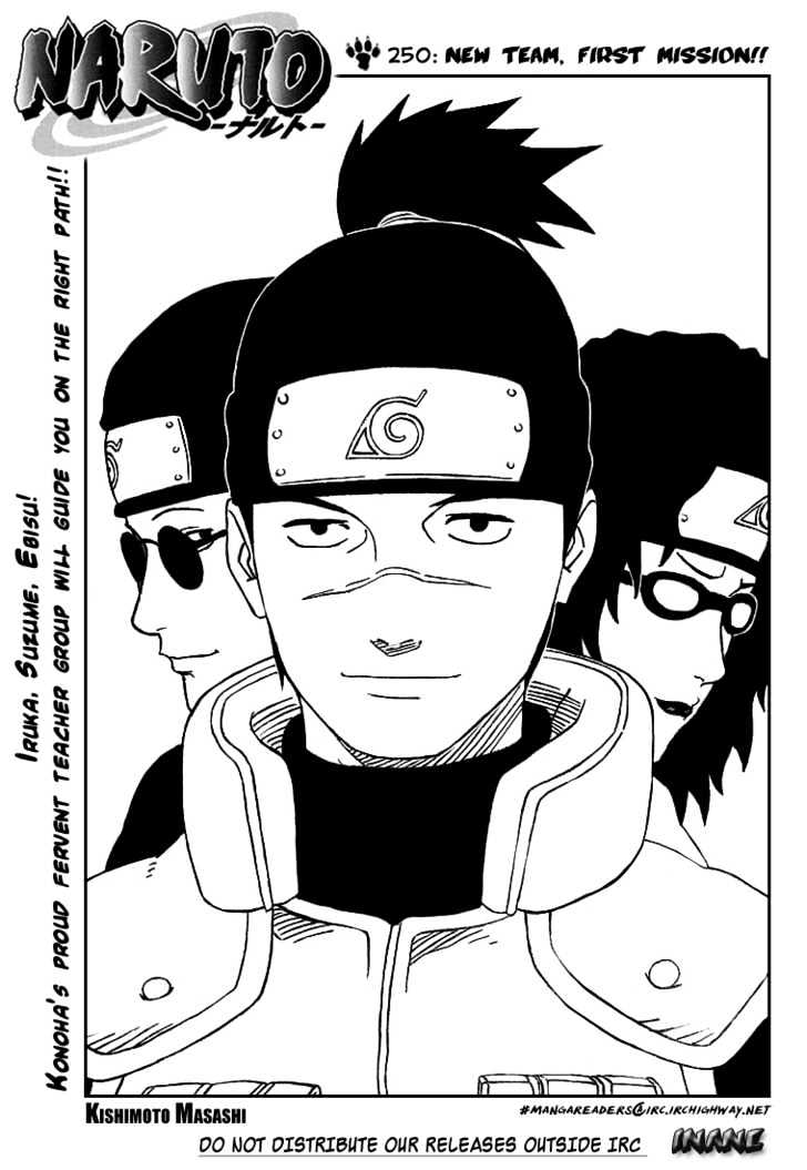 Naruto - Vol.28 Chapter 250 : New Team, First Mission!!