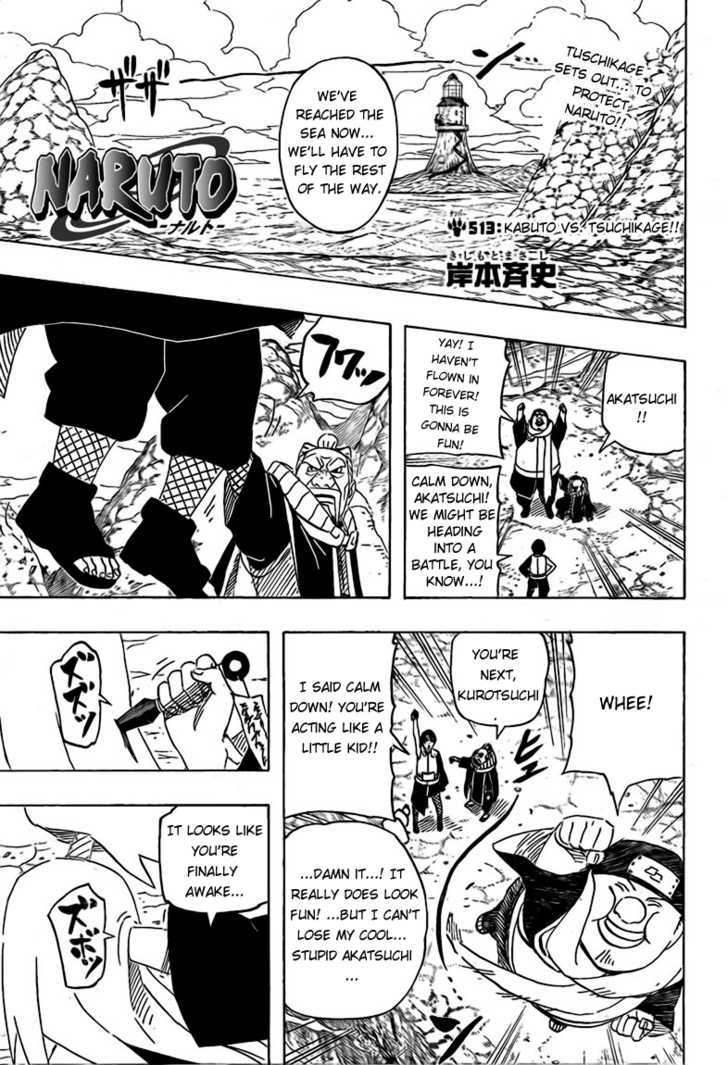 Naruto - Vol.54 Chapter 513 : Kabuto Vs. Tsuchikage!!