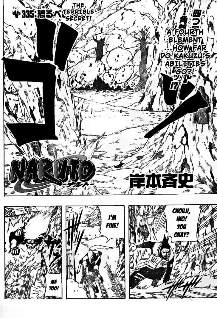 Naruto - Vol.37 Chapter 335 : The Terrible Secret