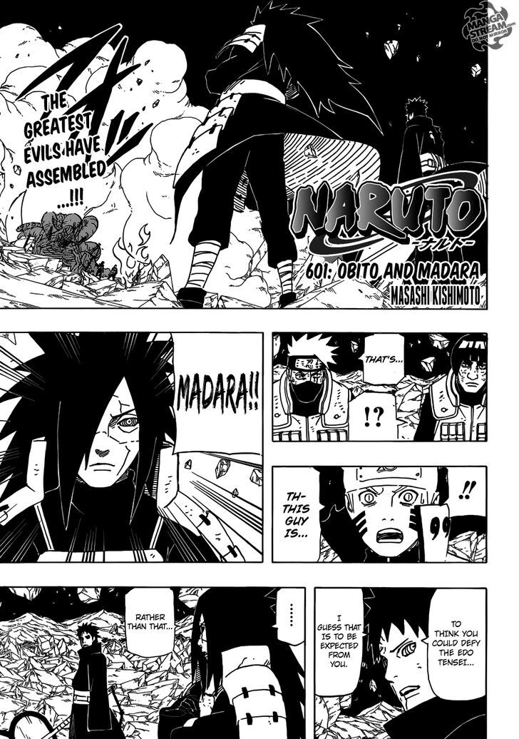 Naruto - Vol.63 Chapter 601 : Obito And Madara