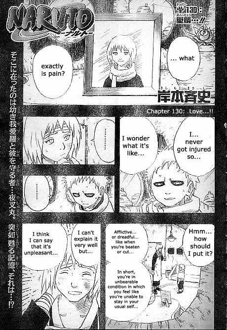 Naruto - Vol.15 Chapter 130 : Love..!!