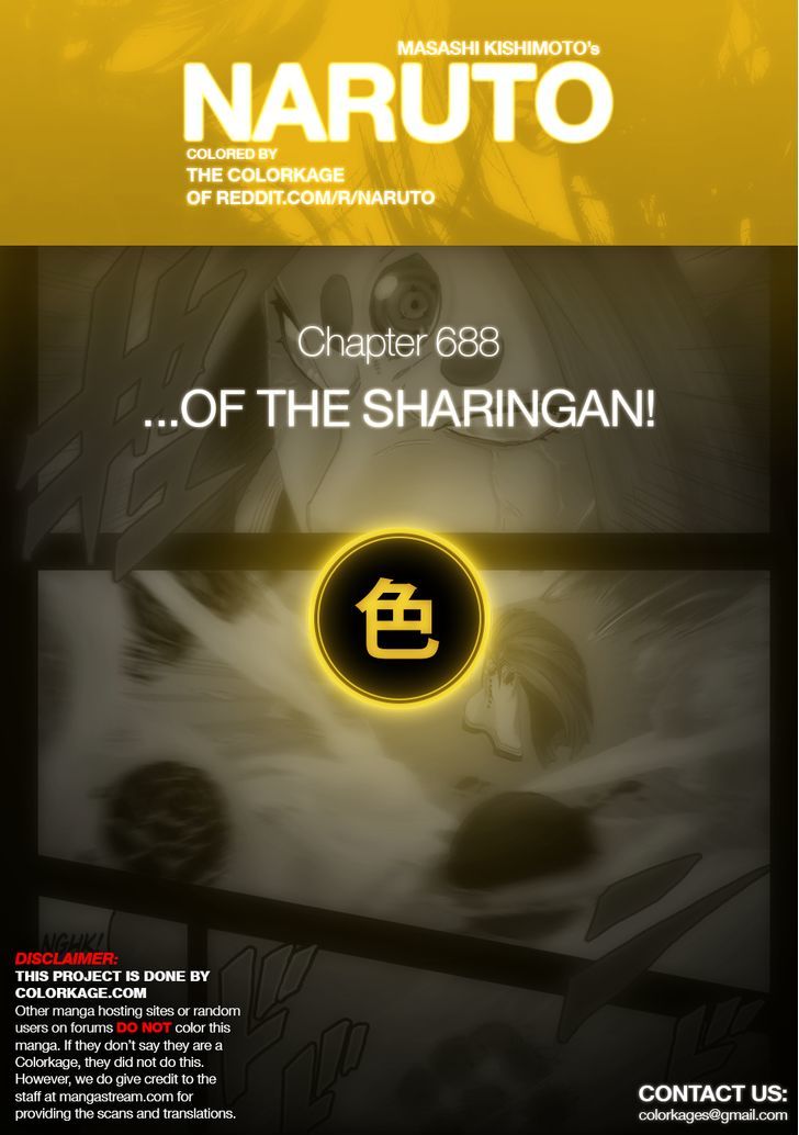 Naruto - Vol.71 Chapter 688.1 : ...Of The Sharingan!!