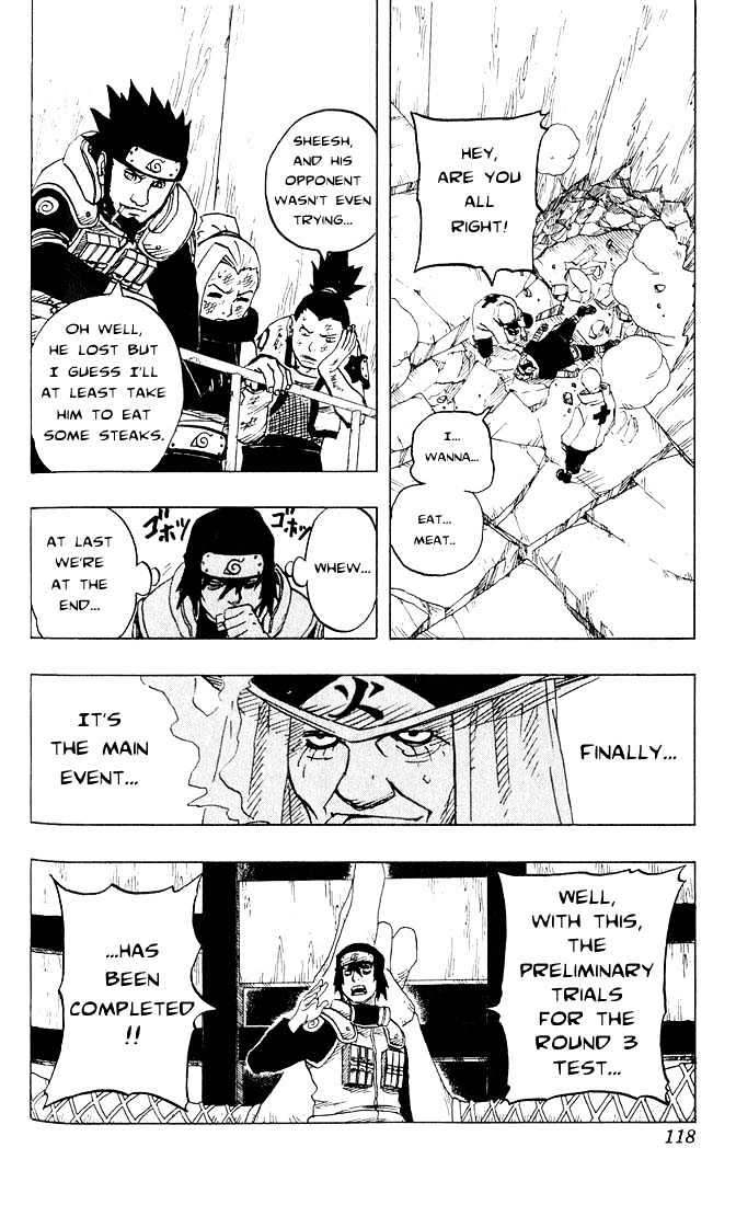 Naruto - Vol.10 Chapter 87 : Prelims Conclude...!!