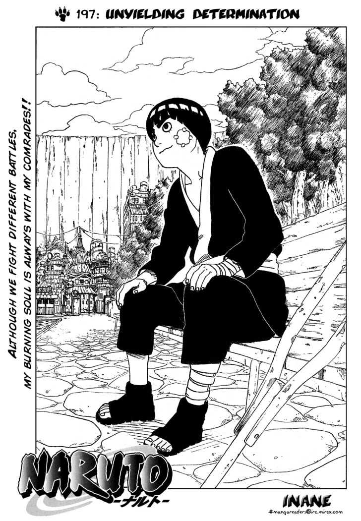 Naruto - Vol.22 Chapter 197 : Unyielding Determination