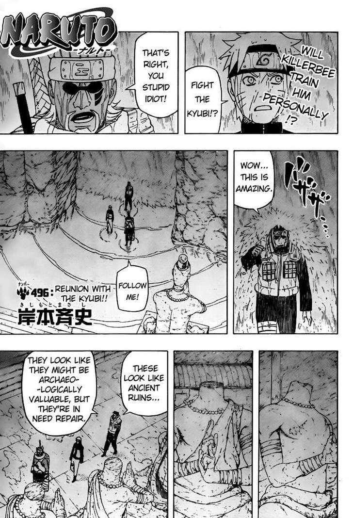 Naruto - Vol.53 Chapter 496 : Reunion With The Kyubi!!