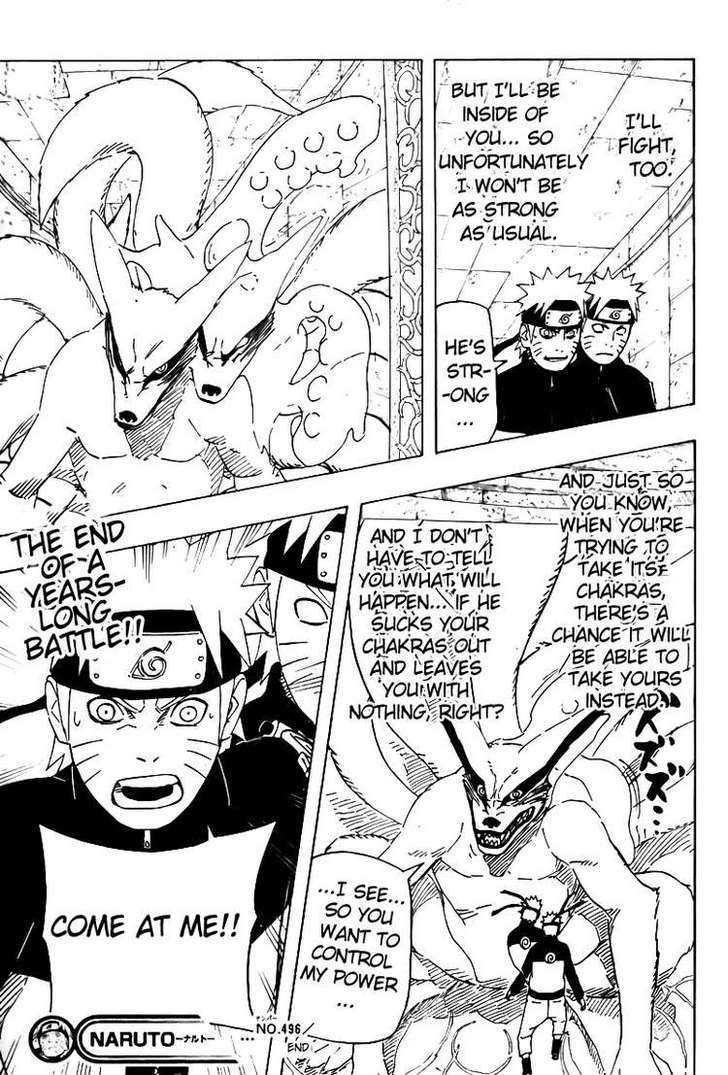 Naruto - Vol.53 Chapter 496 : Reunion With The Kyubi!!