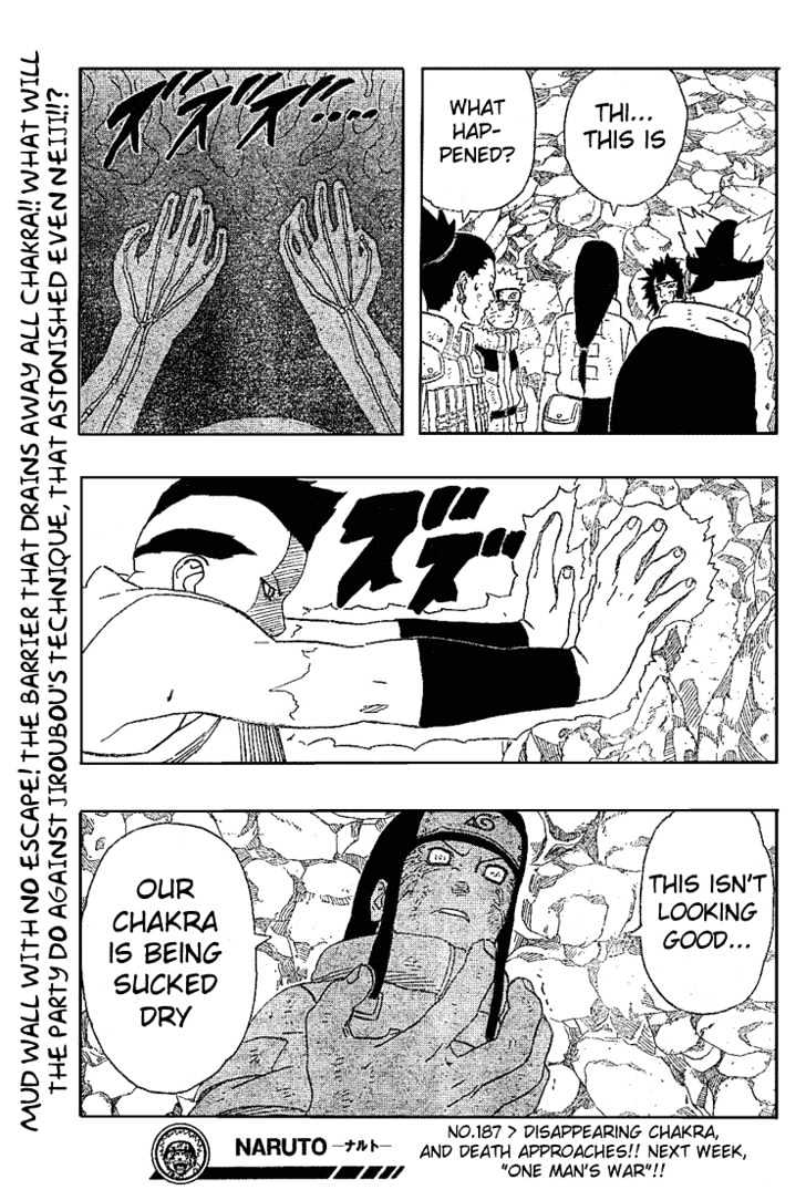 Naruto - Vol.21 Chapter 186 : Failure...?!