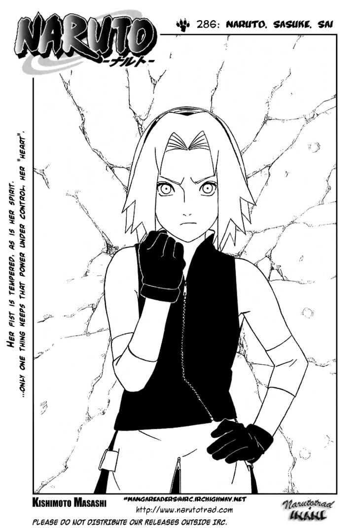 Naruto - Vol.32 Chapter 286 : Naruto, Sasuke, Sai