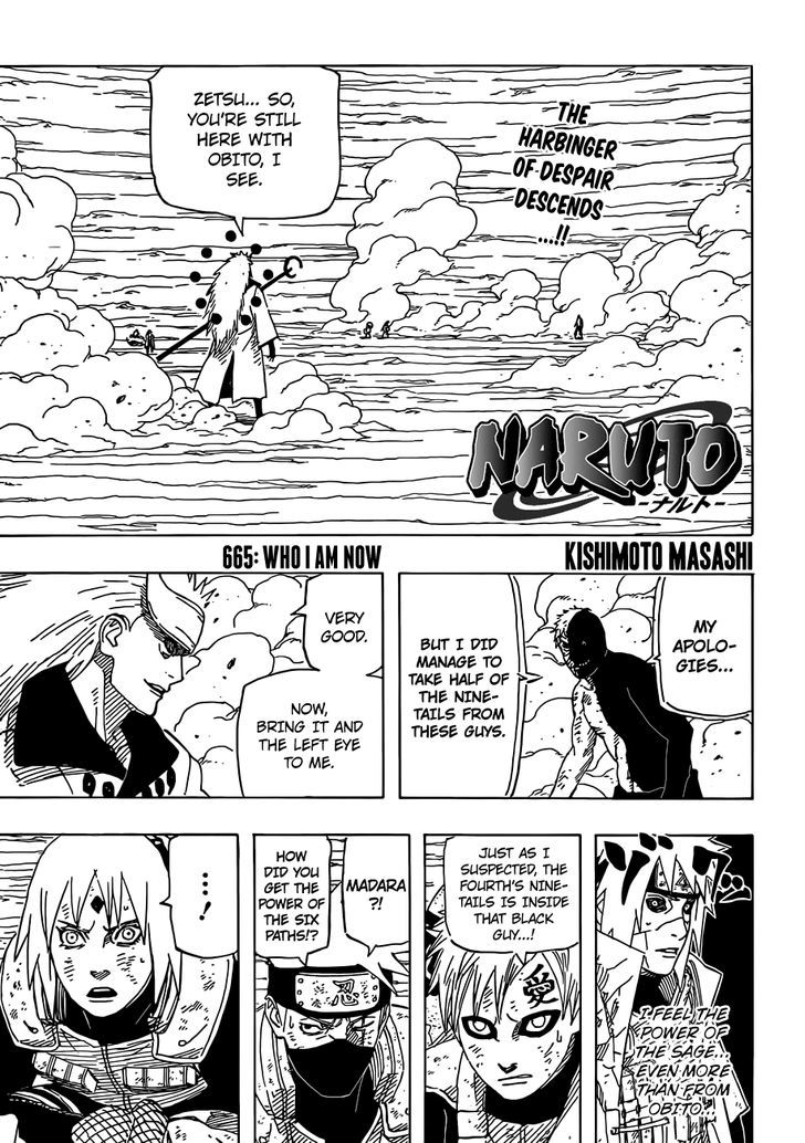 Naruto - Vol.69 Chapter 665 : Who I Am Now