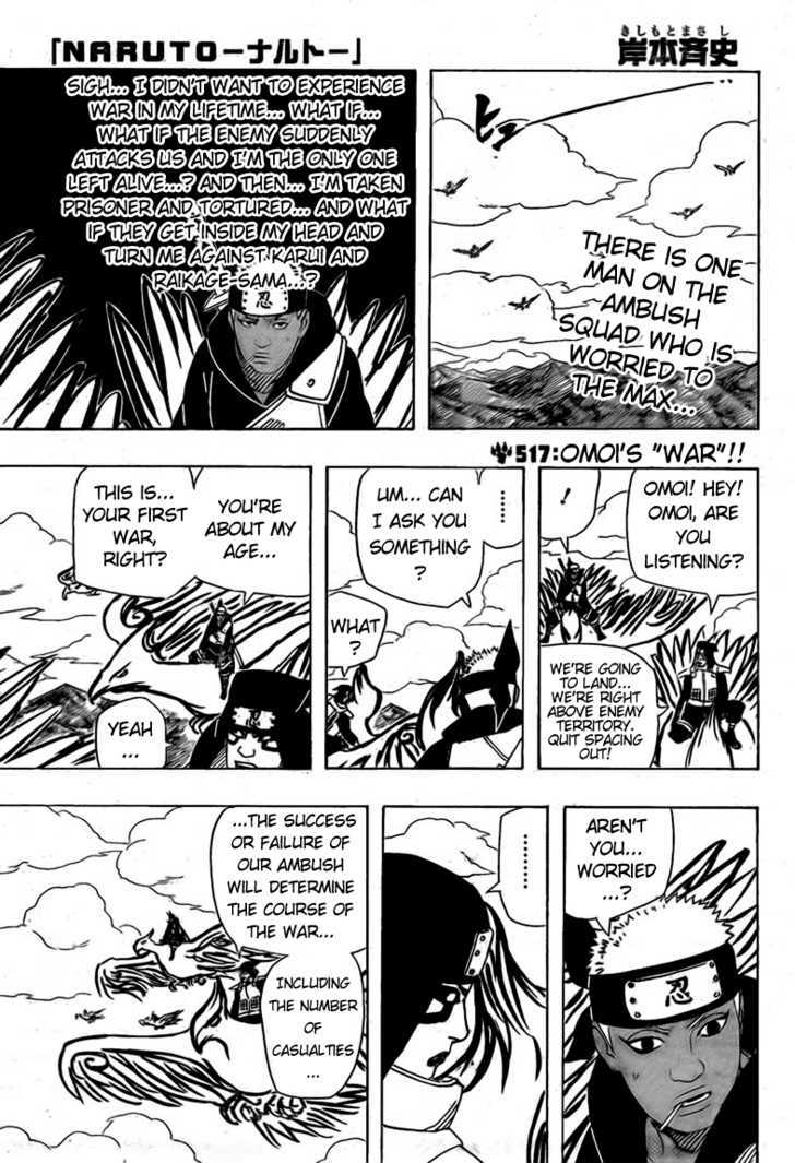 Naruto - Vol.55 Chapter 517 : Omoi's "War"!!