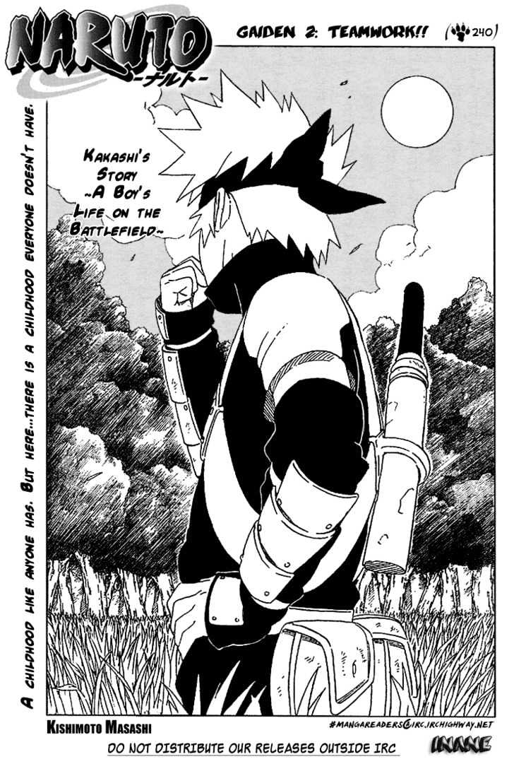 Naruto - Vol.27 Chapter 240 : Gaiden2: Teamwork!!