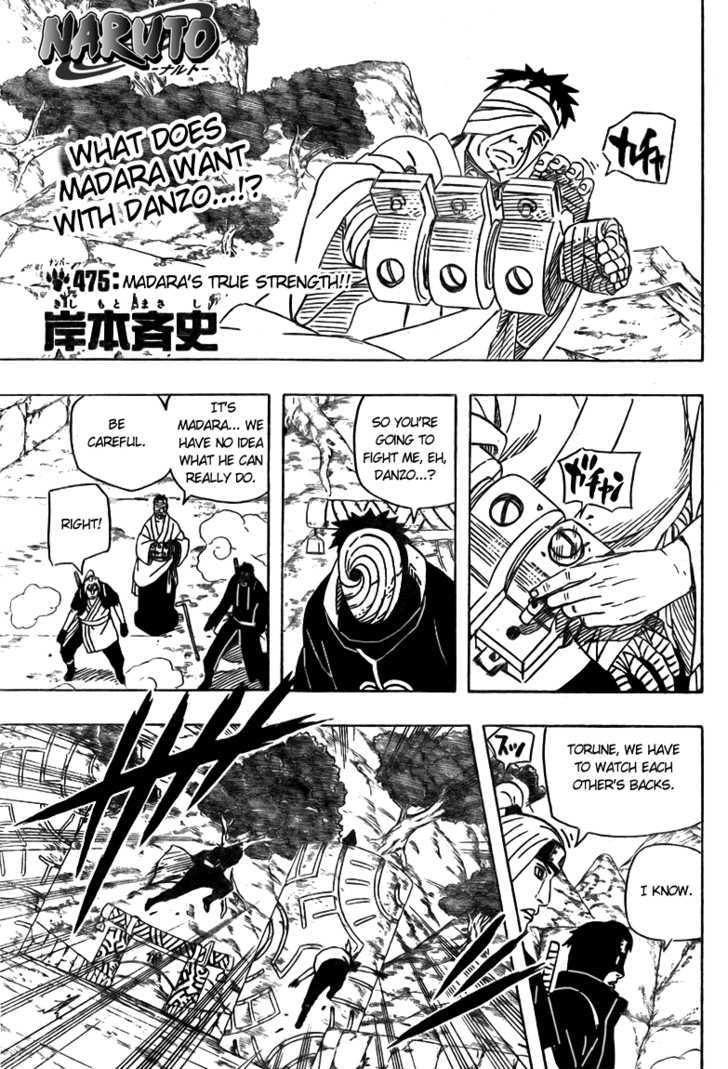 Naruto - Vol.51 Chapter 475 : Madara's True Strength!!