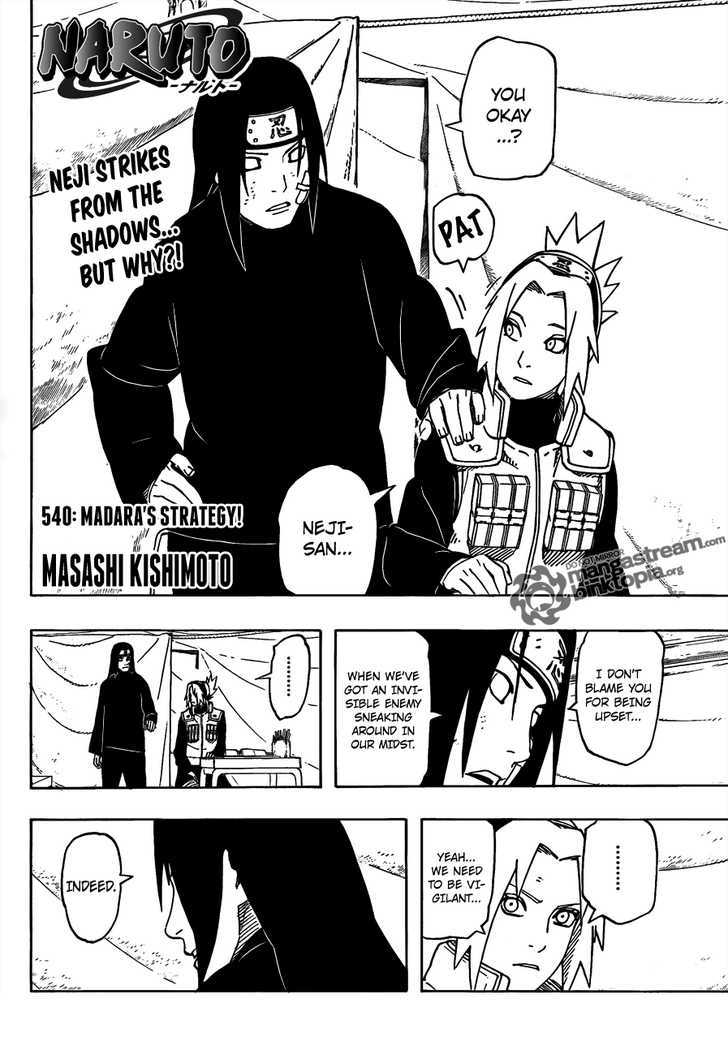 Naruto - Vol.57 Chapter 540 : Madara's Strategy!