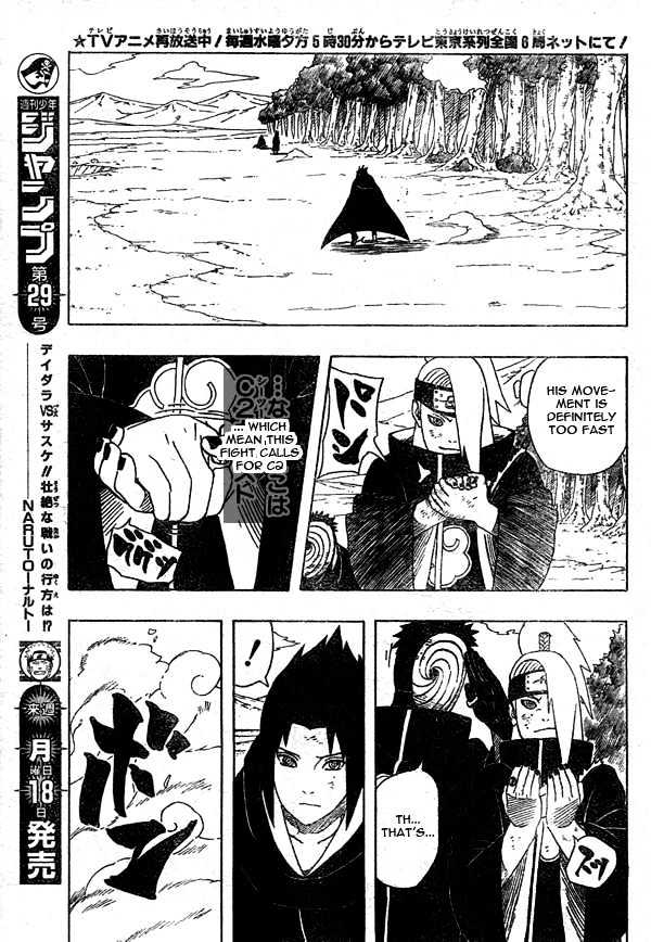 Naruto - Vol.39 Chapter 357 : Deidara Vs. Sasuke!!