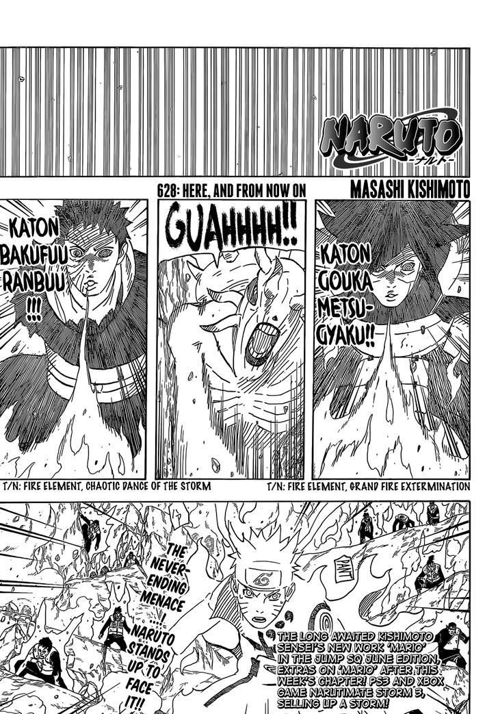 Naruto - Vol.66 Chapter 628 : Here, And From Now On