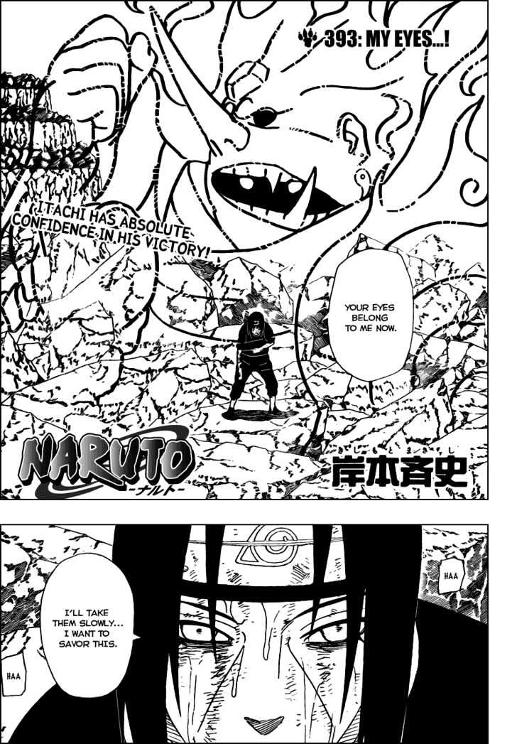 Naruto - Vol.43 Chapter 393 : My Eyes...!