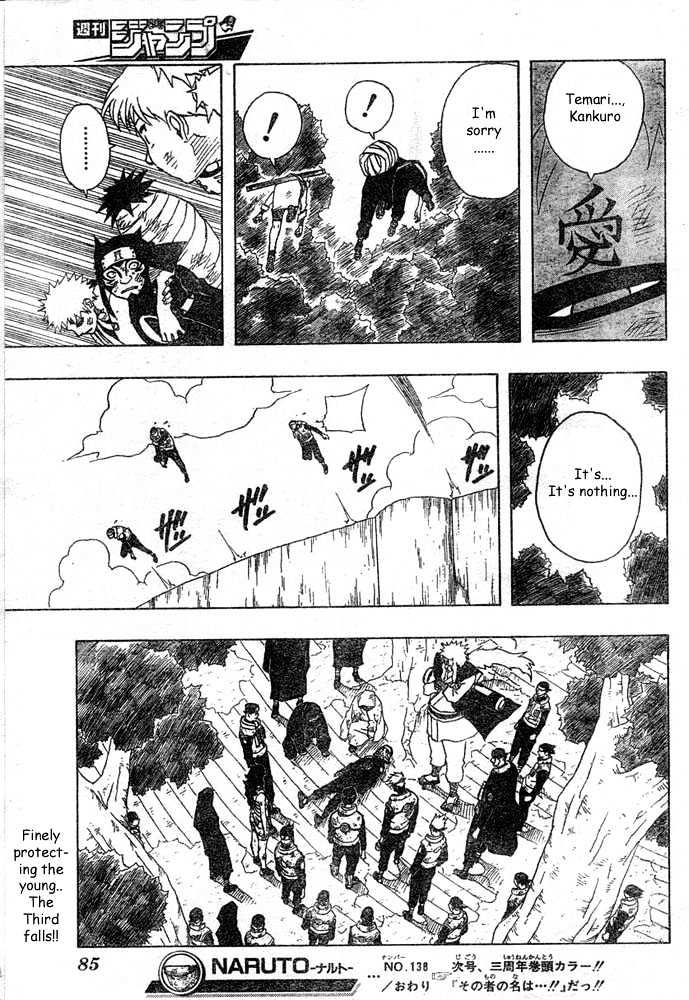 Naruto - Vol.16 Chapter 138 : Operation Destroy Konoha, Terminated!!